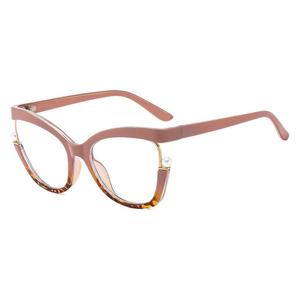 Monturas de Gafas Irregulares con Perlas, Montura Completa, Anti Luz Azul, Gafas de Moda para Mujer 2024 - Product Image 5
