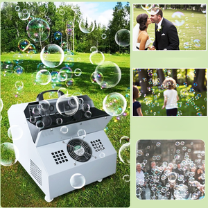 Máquina de burbujas antiniebla LED de 2000W, Control remoto DMX, máquina de humo de burbujas de doble rueda para boda, discoteca, fiesta, efecto de iluminación de escenario - Product Image 6