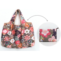 Factory Promotional Polyester Custom Printing Folding Shopping Tote Bags