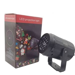 16 Patterns USB 5V Christmas New Year Party Wedding Halloween Valentine's Day Snowflakes Projection Lamp Star Projector <b>Lights</b> - Product Image 1