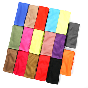 <span class=keywords><strong>Bandeau</strong></span> de sport en maille respirante antidérapante à nouer dans le dos, couleur unie, large, pour le tennis, le fitness, le sport - Product Image 2