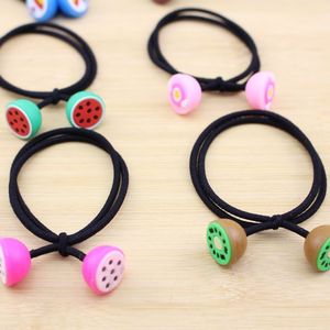 Fruit Design Hair Ties Rubber Colorful Mixed Women's Hair Accessories Casual Headwear Small <b>Gifts</b> Wholesale - Product Image 4