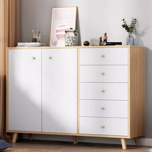 Meuble de salon de luxe en bois, <span class=keywords><strong>commode</strong></span> à 6 tiroirs, armoire de rangement, buffet de luxe léger - Product Image 1