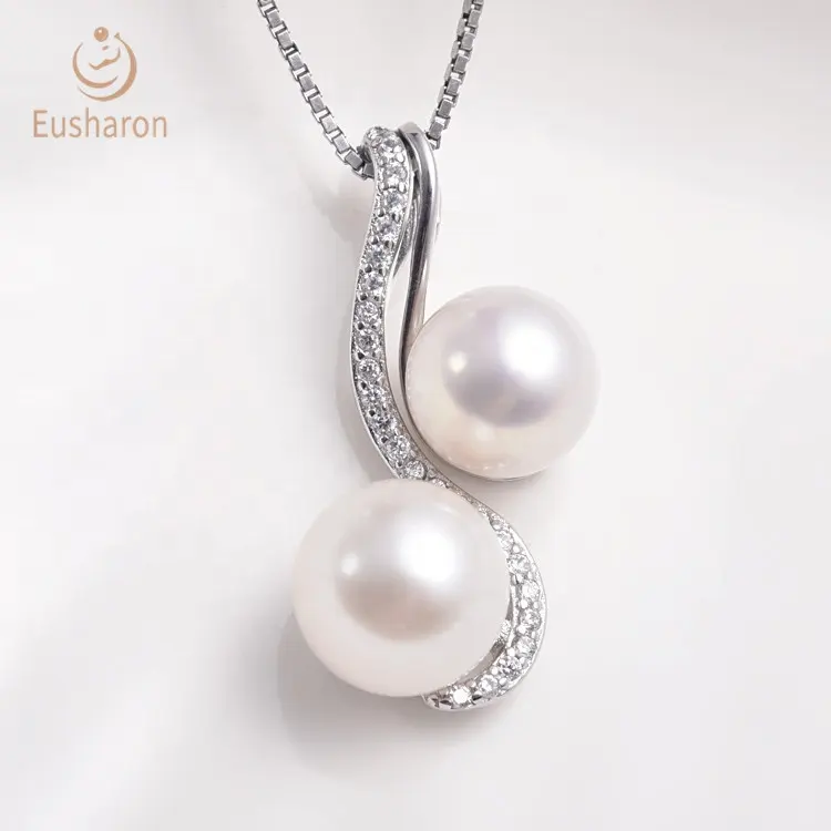 Pearls 925 2020 Wholesale Popular 925 Silver Jewelry New Design Cross Ribbon Sterling Silver Pearl Mount Pendant