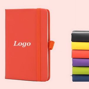 Custom Logo Student Study Printed PU Hardcover <b>Notebooks</b> Promotional Advertising Leather Business <b>A5</b> Size <b>Notebook</b> with Logo - Product Image 1