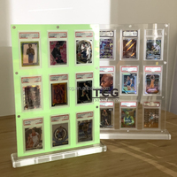 TCG Carte graduée en acrylique transparent personnalisée, support à 9 fentes pour 1999 Pokemon Jungle Snorlax Holo #11 PSA, carte d'affichage en acrylique à 8 NM-MT