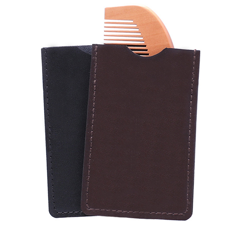 Peigne avec étui en cuir