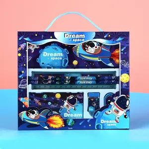 Factory Good Price Gift Stationery Pencil Case Cartoon Notepad Luxury High Quality Stationery Sets For School Students