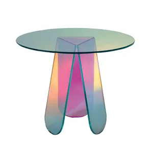 Best Supplier Custom Color Round Design Acrylic Table For Home Use