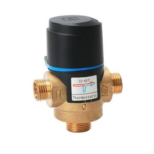 Robinet mélangeur thermostatique en laiton Yuhuan, directement de l'usine, pour chauffe-eau solaires et chauffage par le sol, pièces de qualité pour chauffe-eau - Product Image 1