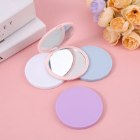 Miroir à main en métal petit miroir compact rond à main miroir cosmétique personnalisé miroir vintage à main