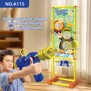Jeu de tir pour enfants personnalisé, jouets à deux pistolets, jeu de tir à cible mobile, jouet de tir au pistolet à air comprimé en mousse, balles souples, frappe moi, canard - Product Image 3