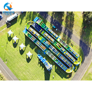 Grand jeu compétitif <span class=keywords><strong>de</strong></span> course d'obstacles gonflable commercial en PVC 5K pour adultes; <span class=keywords><strong>Château</strong></span> gonflable pour parc d'attractions - Product Image 4