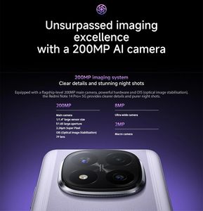 Teléfono Inteligente Note 14 Pro+ 5G, 7.ª Generación 3, Hypercharge de 120 W, IP68, AMOLED, 120 Hz, 5000 mAh - Product Image 1