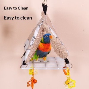 Cuccia Nido Invernale Lusso Caldo per Pappagalli, Modello Little Sun Peony Xuanfeng Tiger Skin, in Poliestere, per Uccelli di Taglia Media, da Esterno, con Supporto a Sospensione - Product Image 2