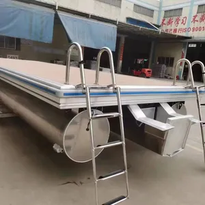 Bingkai baja galvanis dip panas Dok apung aluminium pontoon marina