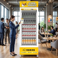 Máquina Expendedora Inteligente con Lector de Tarjetas SDK, Pantalla Táctil, Acero Inoxidable, Monitoreo Remoto, Gestión en la Nube, para Supermercados y Frutas