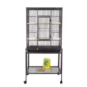 Gabbie per Uccelli Domestici in Rete Metallica, Accessori per Gabbie di Canarini Bianche e Nere, Gabbia per Cani in Ferro - Product Image 2