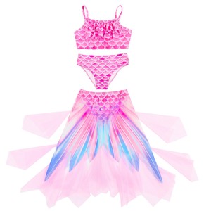Conjunto <span class=keywords><strong>de</strong></span> Disfraz <span class=keywords><strong>de</strong></span> Sirena para Niñas con Accesorios, Traje <span class=keywords><strong>de</strong></span> Baño <span class=keywords><strong>de</strong></span> Princesa Sirena con Cola para Halloween, Fiesta <span class=keywords><strong>de</strong></span> Disfraces - Product Image 5