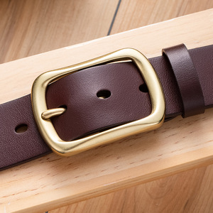 <span class=keywords><strong>Cinturón</strong></span> de cuero genuino de capa superior Cinturones de hombre Hebilla de cobre Fabricante de cinturones Ventas al por mayor Artículo <span class=keywords><strong>en</strong></span> <span class=keywords><strong>línea</strong></span> popular - Product Image 3