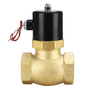 Válvula solenóide de água, válvula solenóide de alta temperatura de bronze us40, válvula de esfera solenóide pneumática de 2 vias - Product Image 2
