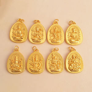 2025 Venta caliente hecho a mano Diy incoloro arena oro cuerda accesorios significativo Buda 12 Zodiaco colgante collar para mi hijo - Product Image 3