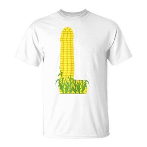 Camiseta I Eat Corn The Long Way para adultos, unisex, blanca, 100% algodón, camiseta promocional - Product Image 1