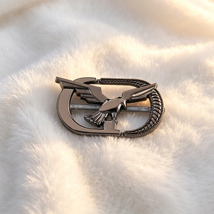 Custom Metal <b>Letter</b> Plate Tags Electroplated Brand Logo Engraved Labels for Clothing Accessories - Product Image 3