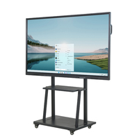 Tableau blanc interactif de 75 pouces Écran LCD intelligent Tableau blanc intelligent en verre Écran plat interactif