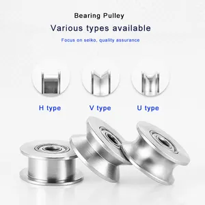 Custom High Quality POM Aluminum Alloy Pulleys Idler Bearing Pulley