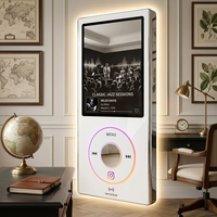 Miroir à selfie personnalisé avec bande lumineuse néon et interrupteur à capteur, idéal pour villas, appartements, salons, livraison directe mondiale