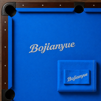 Ensemble de tissu de billard professionnel gris avec 6 bandes de rebond pour une surface de jeu lisse
