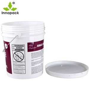 Chine usine directe PP matériel seaux de stockage d'eau poignée en métal impression personnalisée 18L seau en plastique avec couvercle - Product Image 6