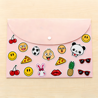 Bolsa de archivos de Pvc con estampado de animales, bolsa para documentos, bolsa de almacenamiento de plástico impermeable, suministros para estudiantes de oficina y escuela