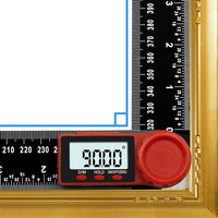 Règle d'angle numérique 300 mm, inclinomètre électronique, goniomètre 360 degrés, rapporteur, outils de mesure d'angle