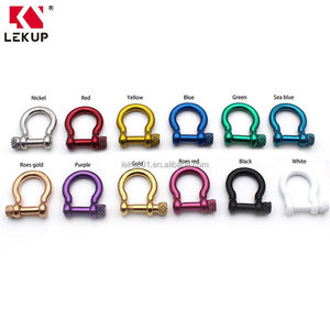 M4 M5 Chất Lượng Cao Kim Loại Có Thể Điều Chỉnh Khóa Paracord Vòng Đeo Tay Còng Dưới Thép Không Gỉ <span class=keywords><strong>Bow</strong></span> Còng Dưới Với Vít Cổ Áo Pin - Product Image 5