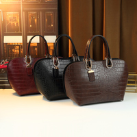 Nouvelle pochette vintage en cuir de crocodile grande capacité pour femme, sac à main tendance automne-hiver