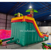Toboggan gonflable avec piscine, qualité commerciale, pour locations événementielles, certifié sûr