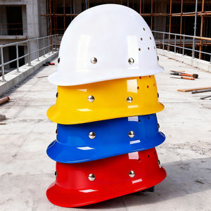 خوذة أمان صناعية مقاومة للصدمات من البلاستيك المقوى بالمينا المخبوز، قابلة للتنفس، مع شعار، بيع بالجملة من المصنع - Product Image 5