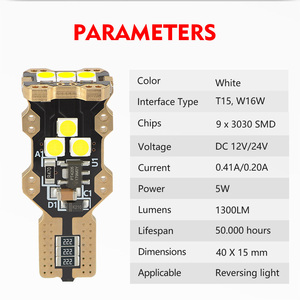 12V 24V siêu sáng CANBUS T10 LED bóng đèn đọc bản đồ mái vòm LED bóng đèn W5W 194 168 T10 CANBUS LED cho phụ kiện xe tải - Product Image 4