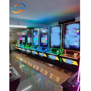 Parque de atracciones máquina de juego de habilidad monitor de pantalla táctil vertical de metal consolas de videojuegos