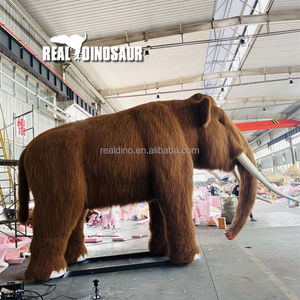 Animales del zoológico Goma de silicona Modelo de animales Tamaño real Mamut animatrónico - Product Image 6