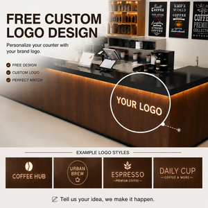 Vetrina Espositiva Personalizzata per Caffetteria, Banco Bar per Pasticceria con Luci a LED Impermeabili per Allestimento Negozi al Dettaglio - Product Image 2