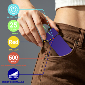 Mini Portable Eye Care 670nm Red Light Book Reading Light Long Lasting Rechargeable Led Mini Reading Clip on Book Light - Product Image 5