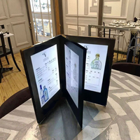 Support de menu lumineux à LED pour table, présentoir de menu pour restaurant, bar et boîte de nuit