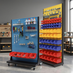 Customizable Heavy Duty Rectangular Multifunctional Metal Display <b>Stand</b> with Hook 3 <b>Shelves</b> Freestanding - Product Image 3