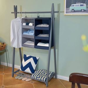 3-Shelf Hanging Closet Organizer Collapsible Hanging Closet Shelves Hanging Organizer for Closet & RV - Product Image 3