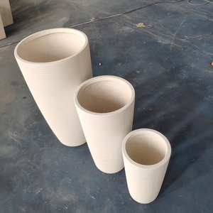 OEM fabbrica grande <span class=keywords><strong>vaso</strong></span> rotondo <span class=keywords><strong>vaso</strong></span> in fibra di vetro bianco <span class=keywords><strong>vaso</strong></span> di fiori <span class=keywords><strong>da</strong></span> giardino per fiori e <span class=keywords><strong>Cactus</strong></span> - Product Image 2