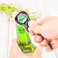 Décapsuleur en métal vierge bon marché avec logo imprimé par sublimation Décapsuleur pour boisson Décapsuleur par carte de crédit Décapsuleur à bière portefeuille