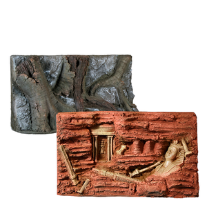 Cleen - Terrario Rectangular Moderno de Alta Calidad para Reptiles, Fondo de Paisajismo 3D de PU Ecológico para Decoración de Terrarios - Product Image 1